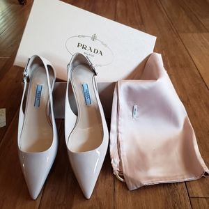 Prada Vernice Cirpria Cutout Heels